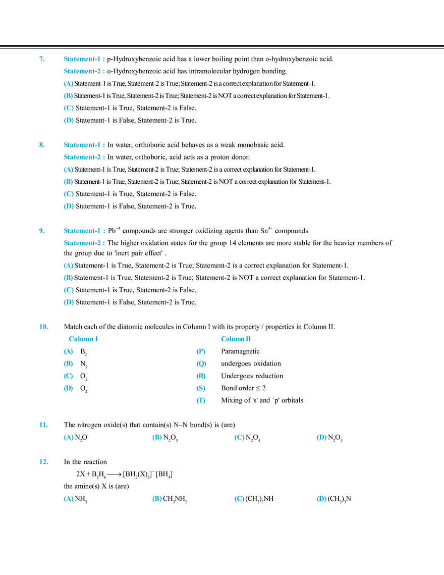 Chemical Bonding Exercise # 5 - Page 6