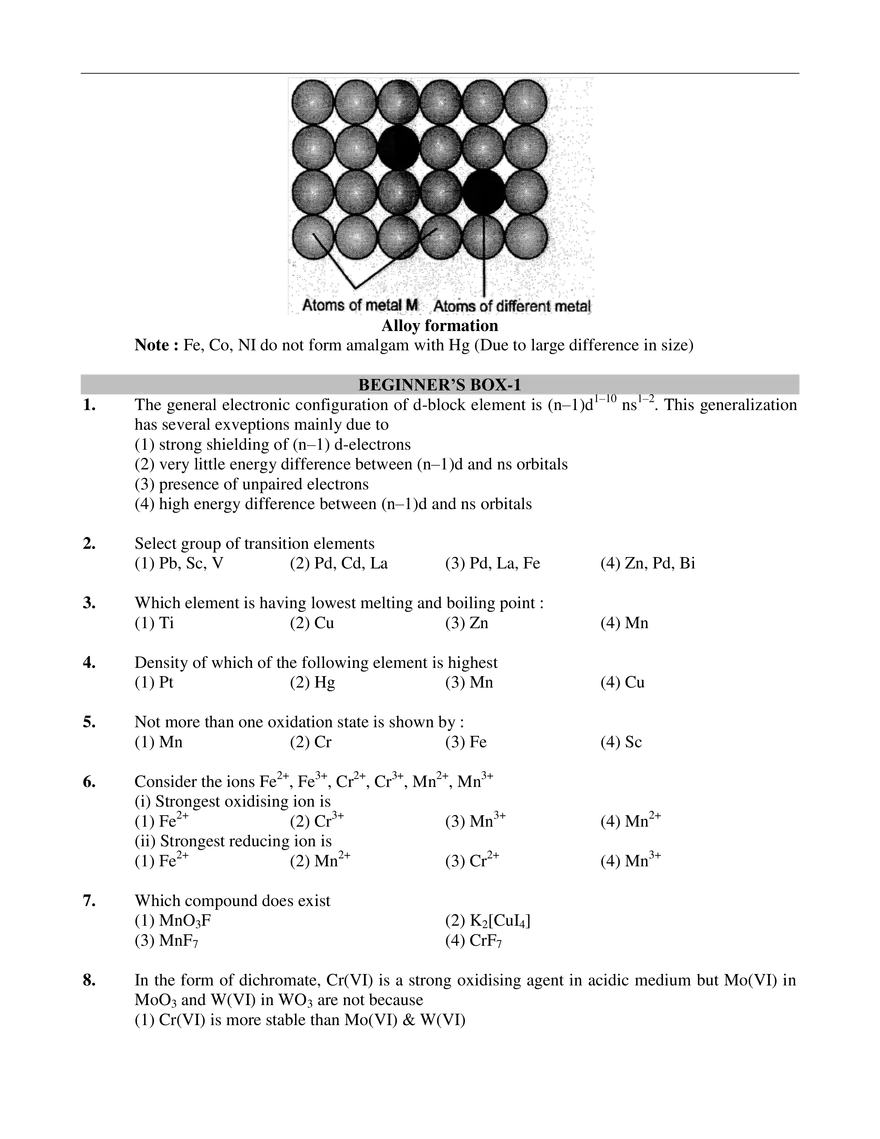 d & f-Block Elements - Page 18