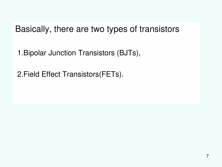 Basics of Transistors - Page 30