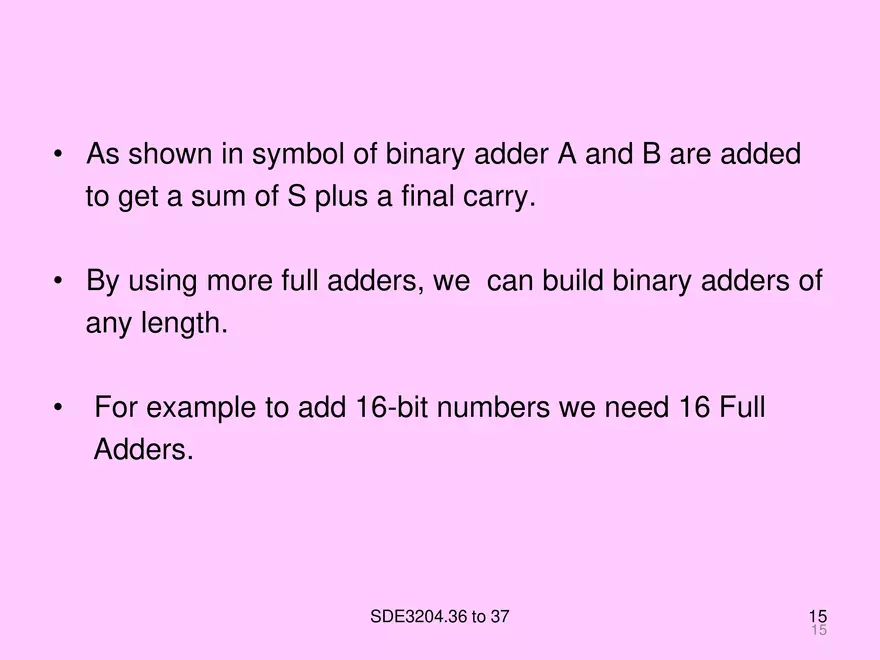 Arithmetic and Combinational Logic Circuits - Page 7