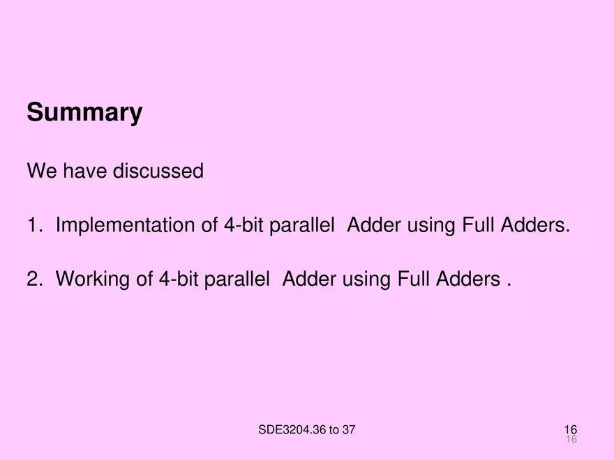 Arithmetic and Combinational Logic Circuits - Page 8