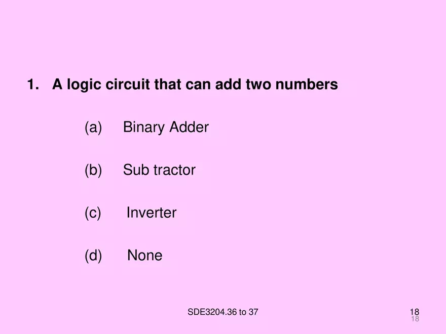 Arithmetic and Combinational Logic Circuits - Page 10