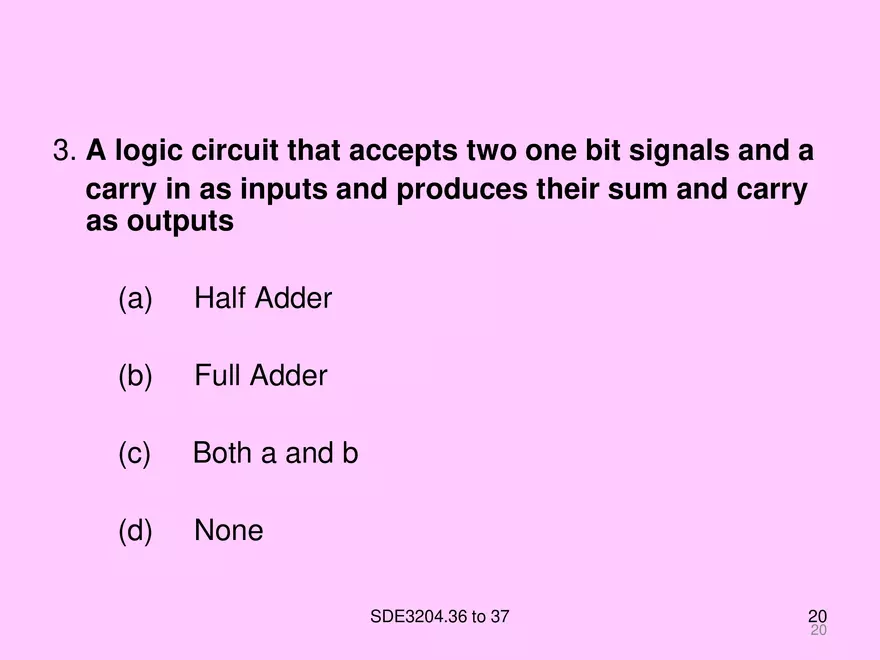 Arithmetic and Combinational Logic Circuits - Page 12