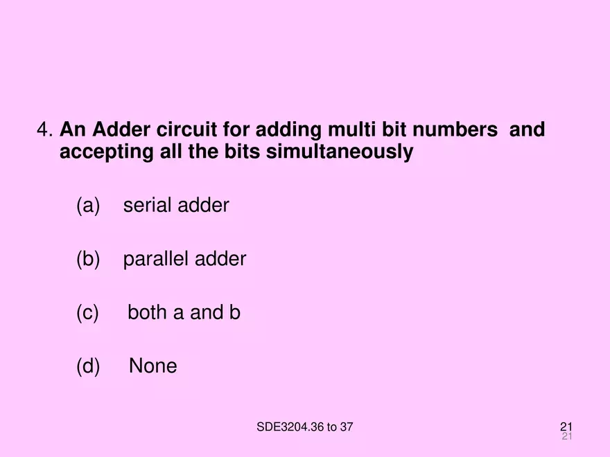 Arithmetic and Combinational Logic Circuits - Page 14
