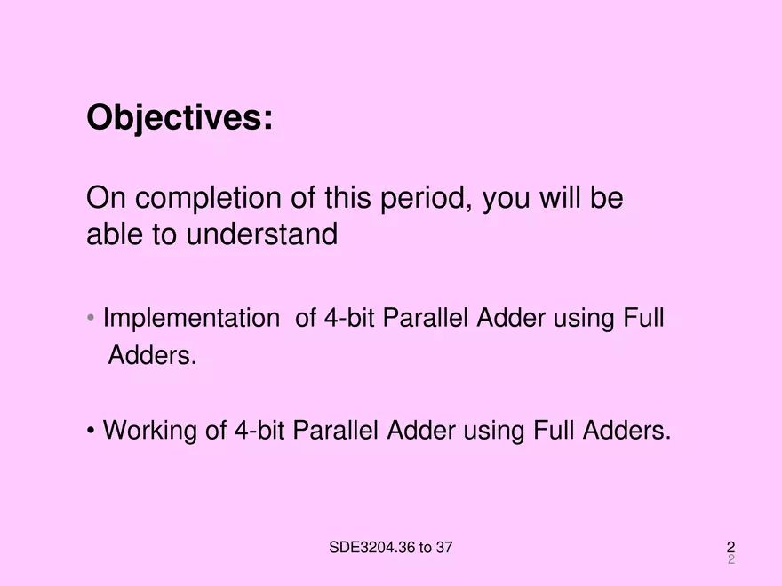 Arithmetic and Combinational Logic Circuits - Page 2