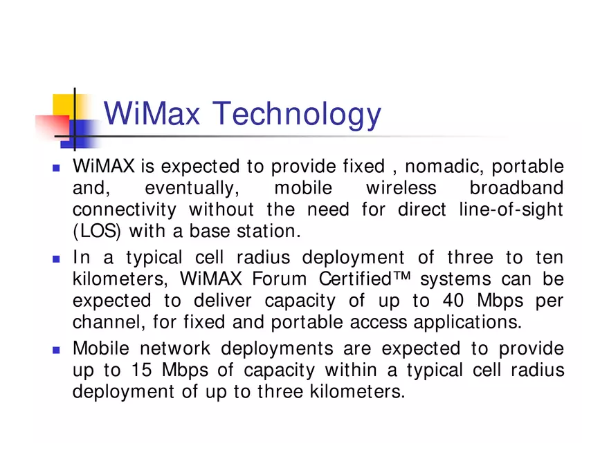 What is WiMax - Page 13
