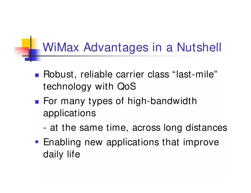 What is WiMax - Page 32