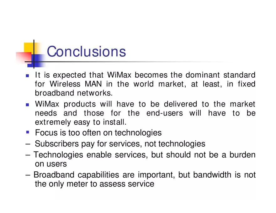 What is WiMax - Page 33