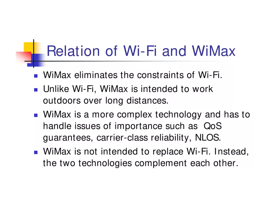 What is WiMax - Page 39
