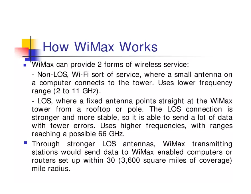 What is WiMax - Page 4