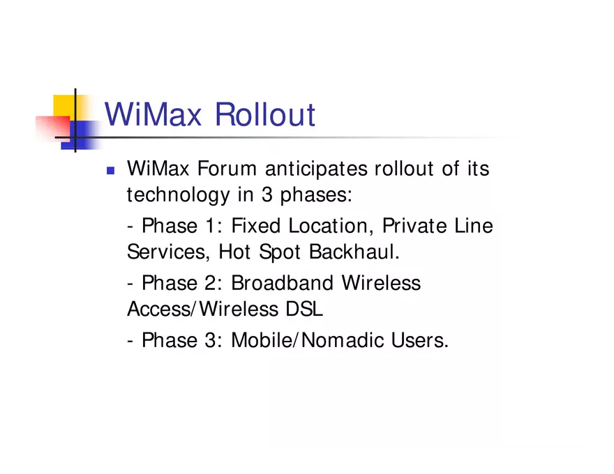 What is WiMax - Page 5