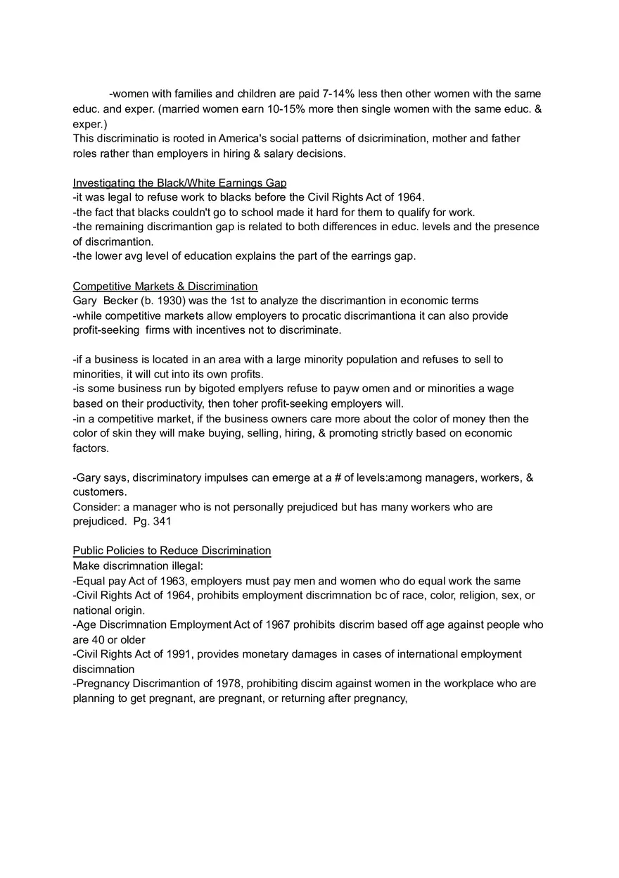 Chapter 14 Labor Markets & Income - Page 8