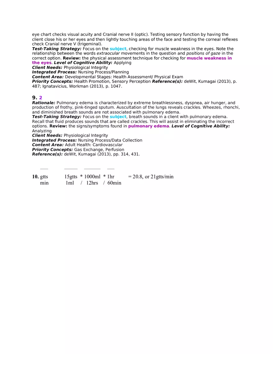 Health Assessment NCLEX Questions I - Page 6