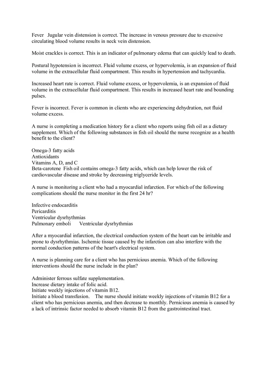 Nurse is Caring for a Client Who is Postoperative Following Vein Ligation - Page 6