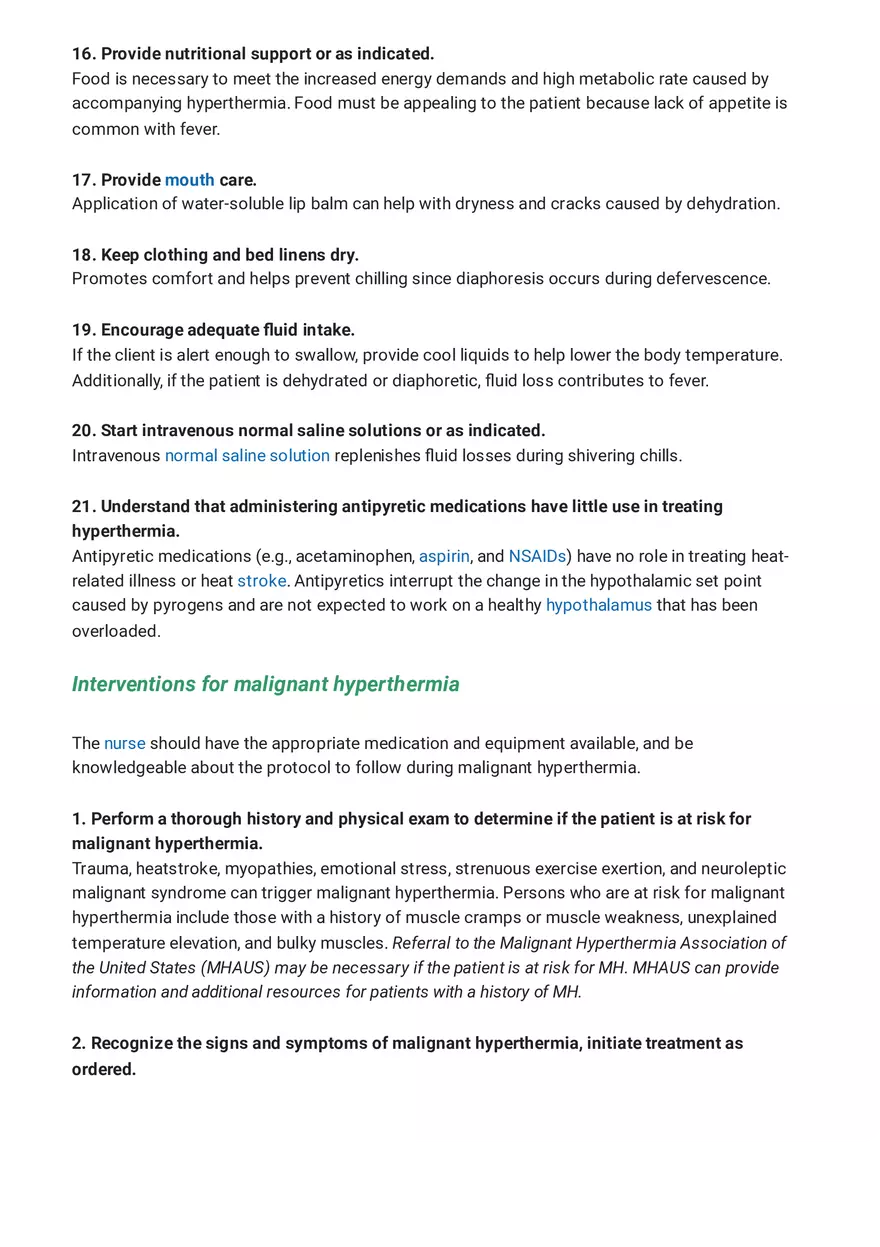 Hyperthermia Nursing Care Plan - Page 7