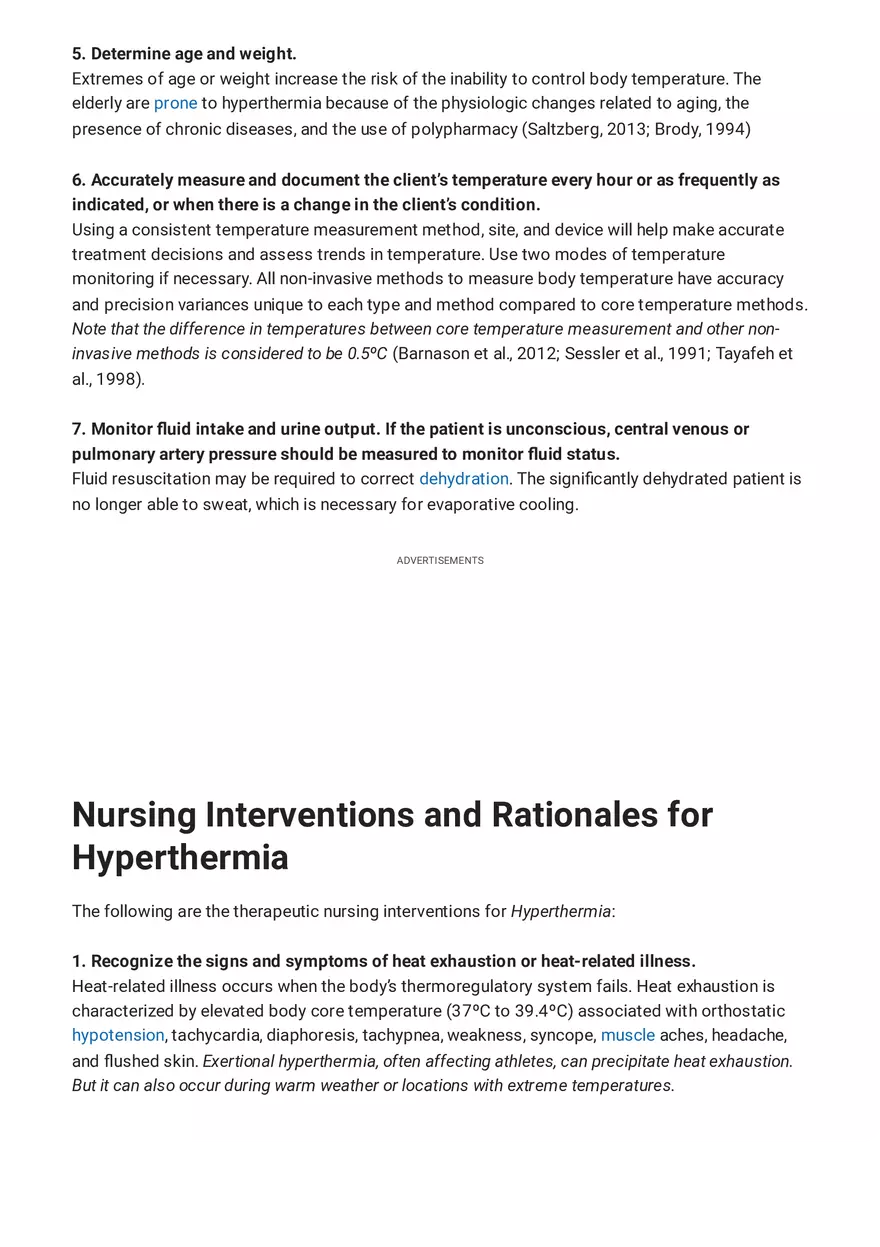Hyperthermia Nursing Care Plan - Page 4