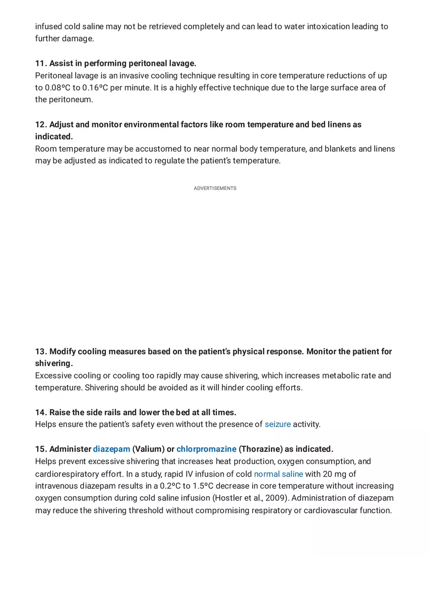 Hyperthermia Nursing Care Plan - Page 6