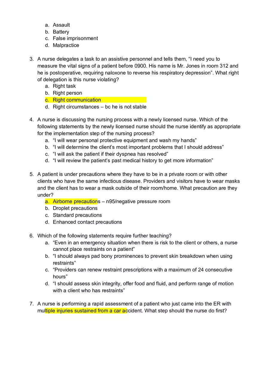 ATI Questions - Page 2