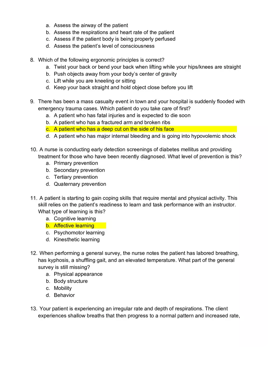 ATI Questions - Page 3