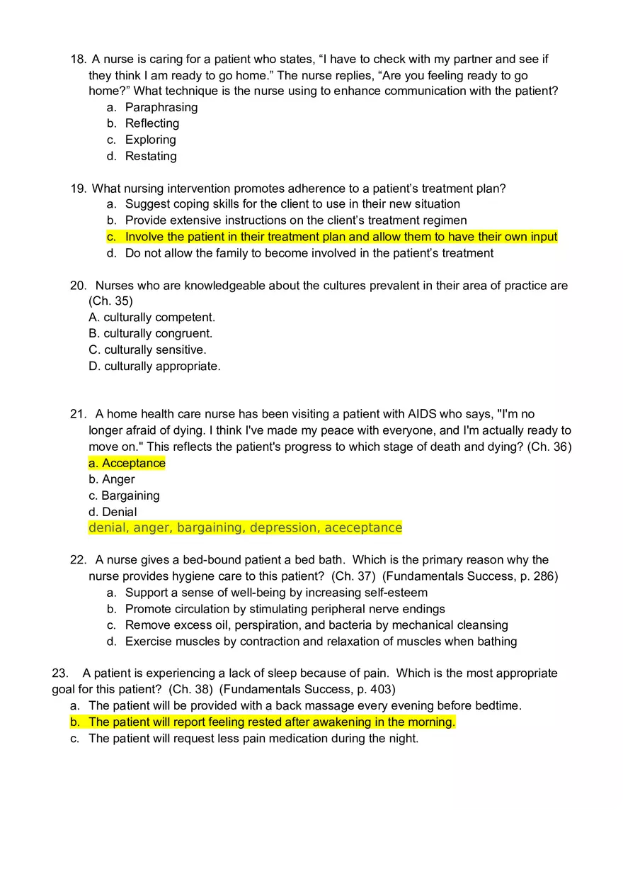 ATI Questions - Page 5