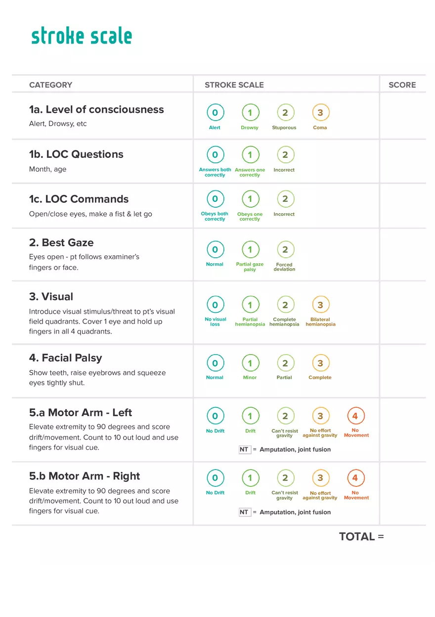 Stroke Scale - Page 1