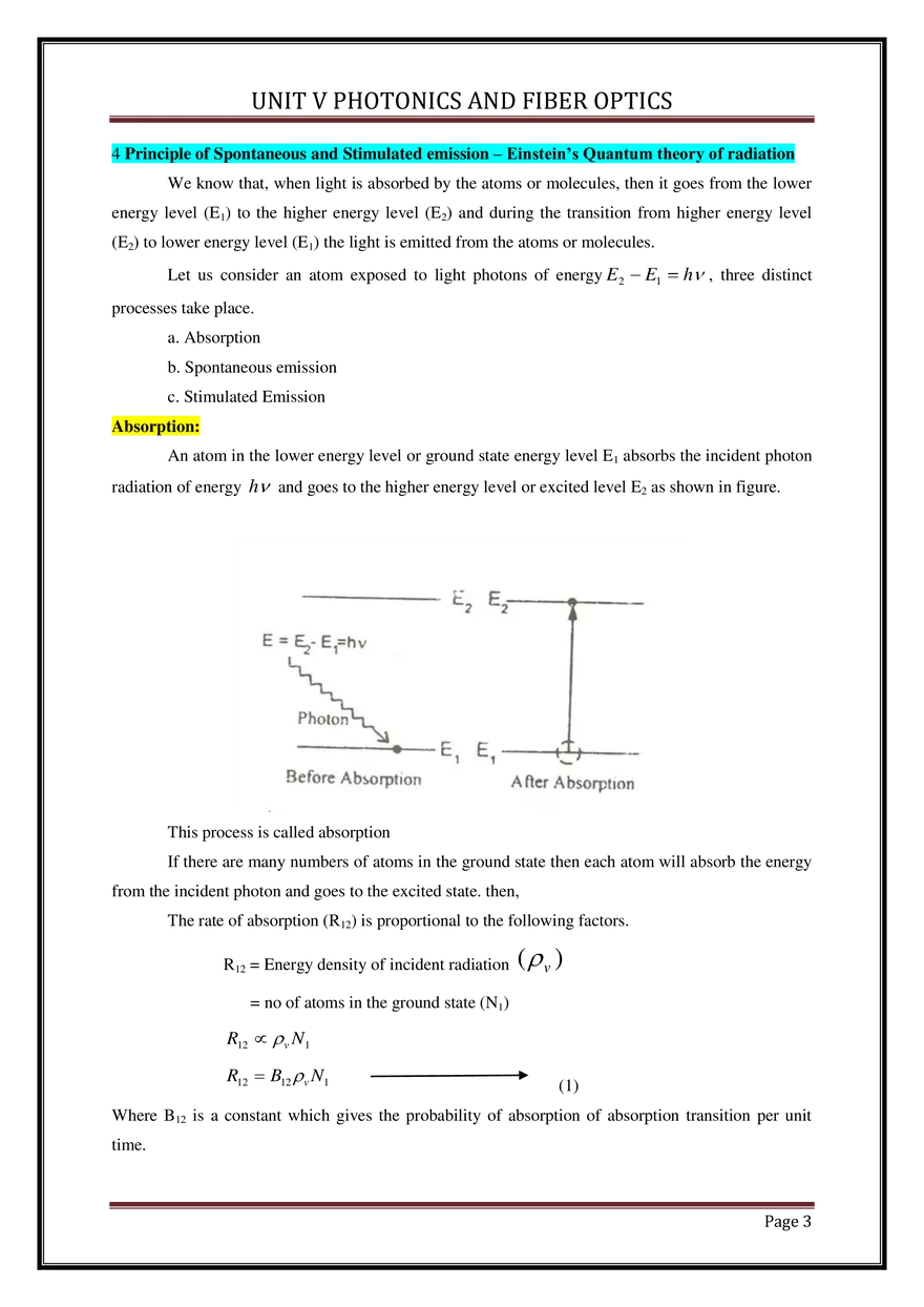 Unit V Photonics and Fiber Optics - Page 13