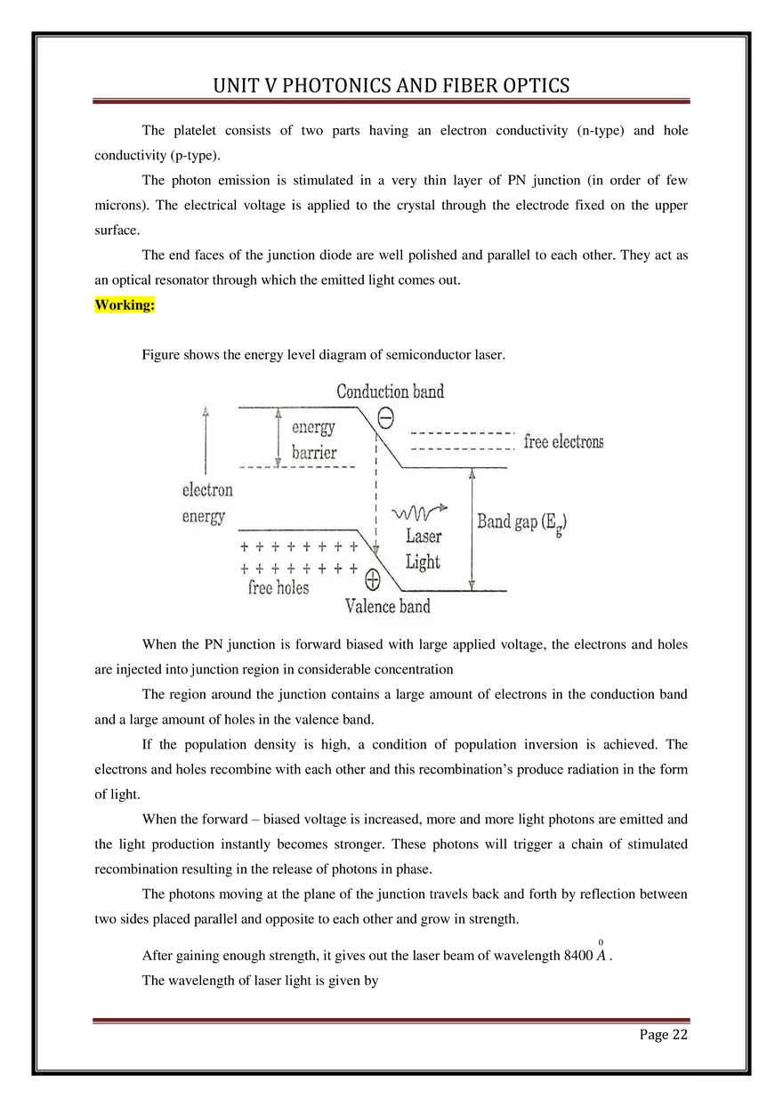 Unit V Photonics and Fiber Optics - Page 15