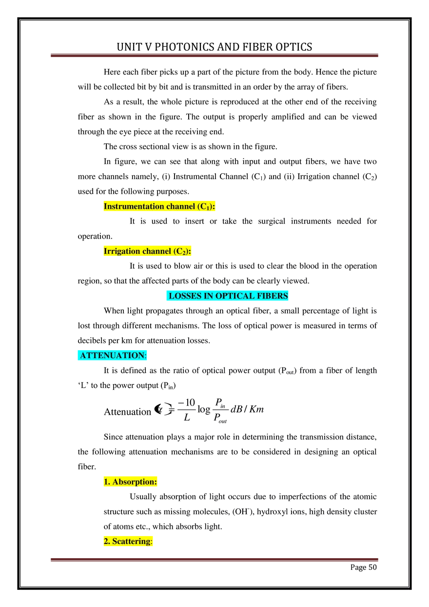 Unit V Photonics and Fiber Optics - Page 45