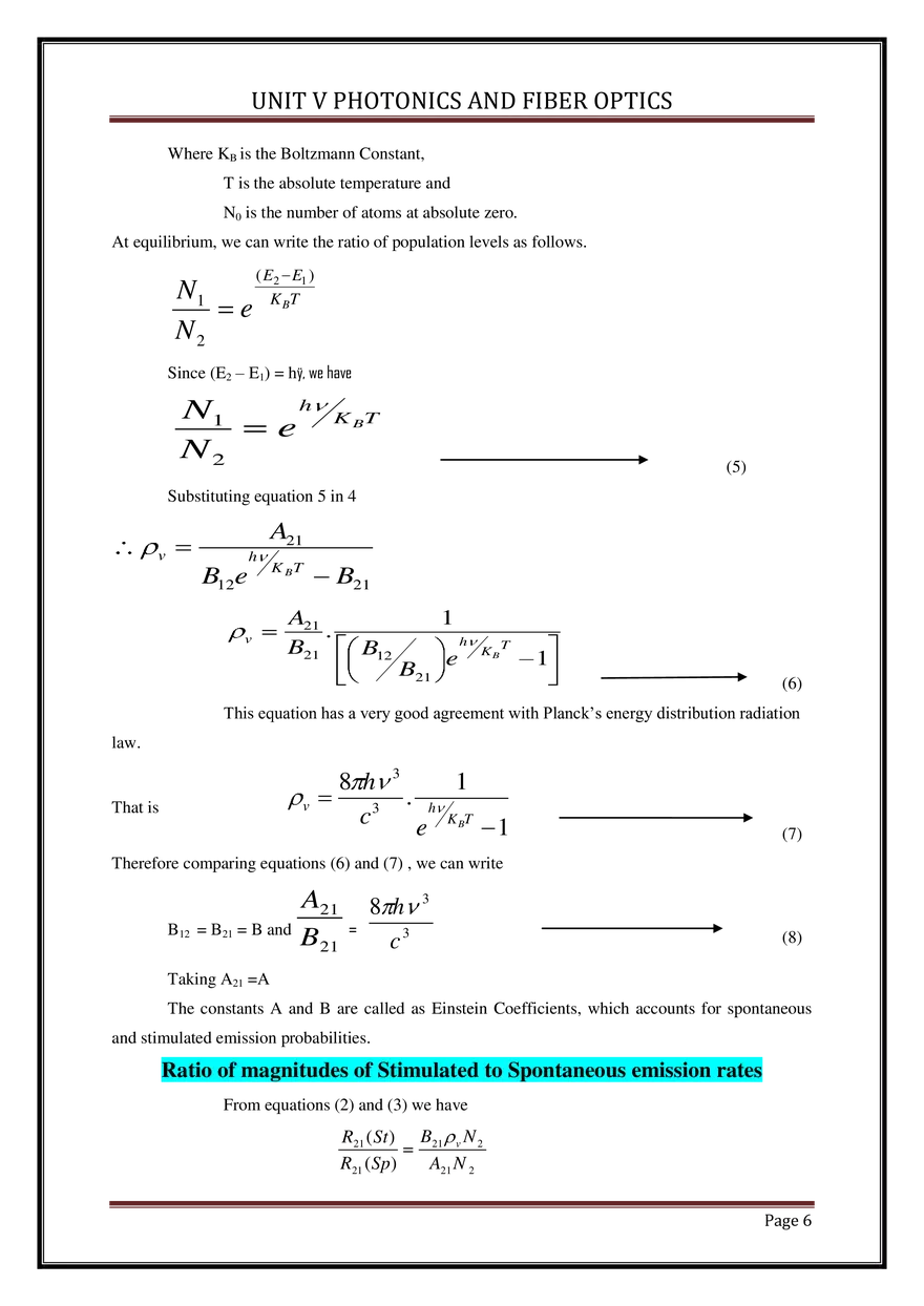 Unit V Photonics and Fiber Optics - Page 46