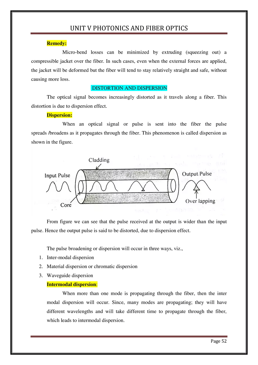 Unit V Photonics and Fiber Optics - Page 48