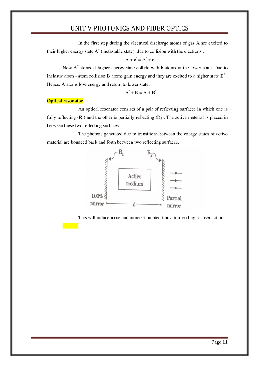 Unit V Photonics and Fiber Optics - Page 3