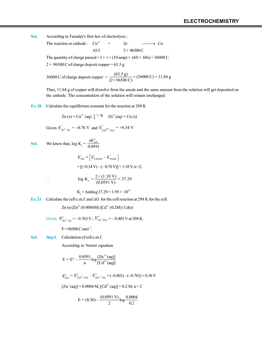 Electrochemistry Solved Examples - Page 7