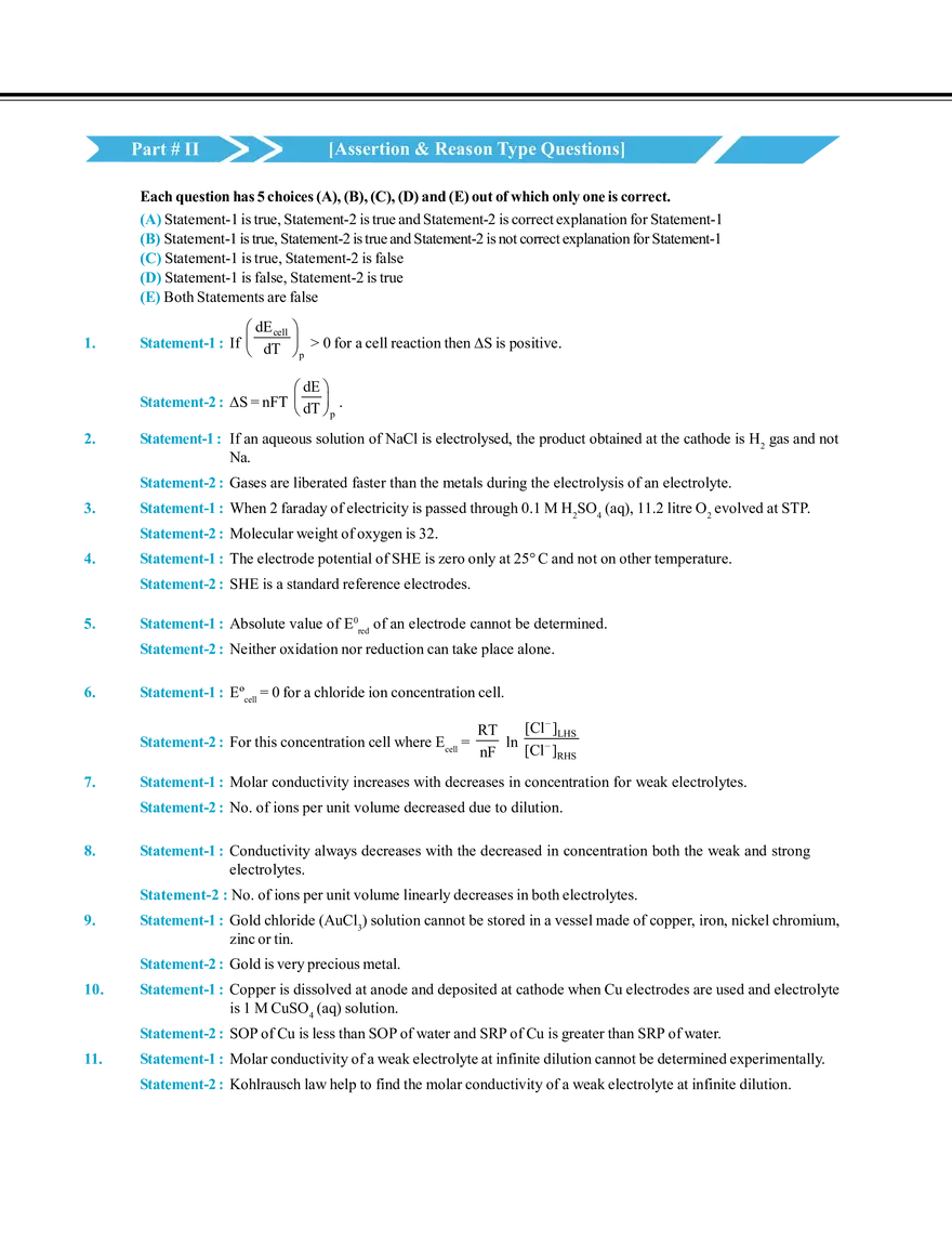 Electrochemistry Exercise # 2 - Page 3