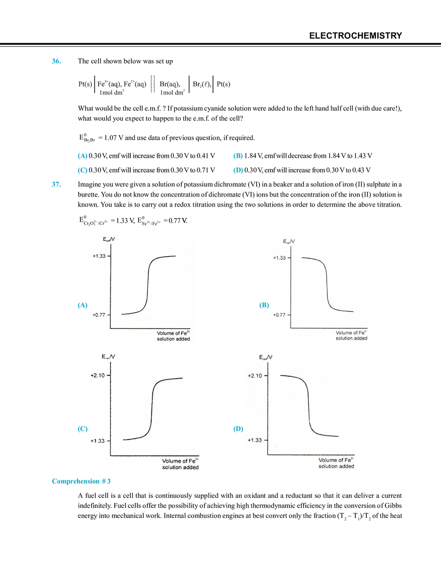 Electrochemistry Mock Test - Page 15
