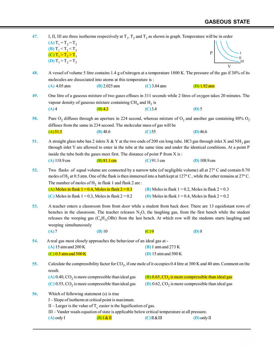 Gaseous State Exercise # 1 - Page 5
