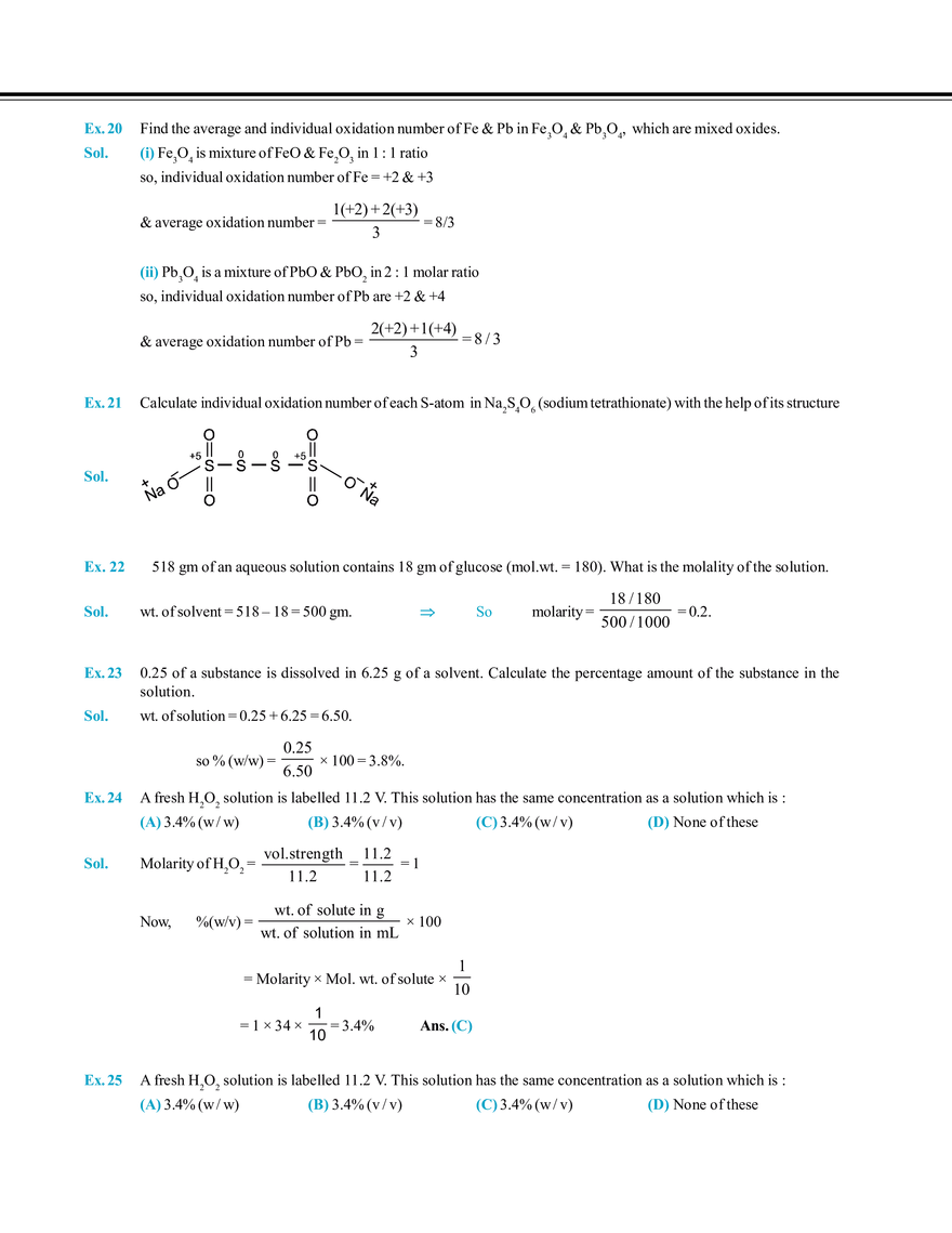 Mole Concept Solved Examples - Page 5