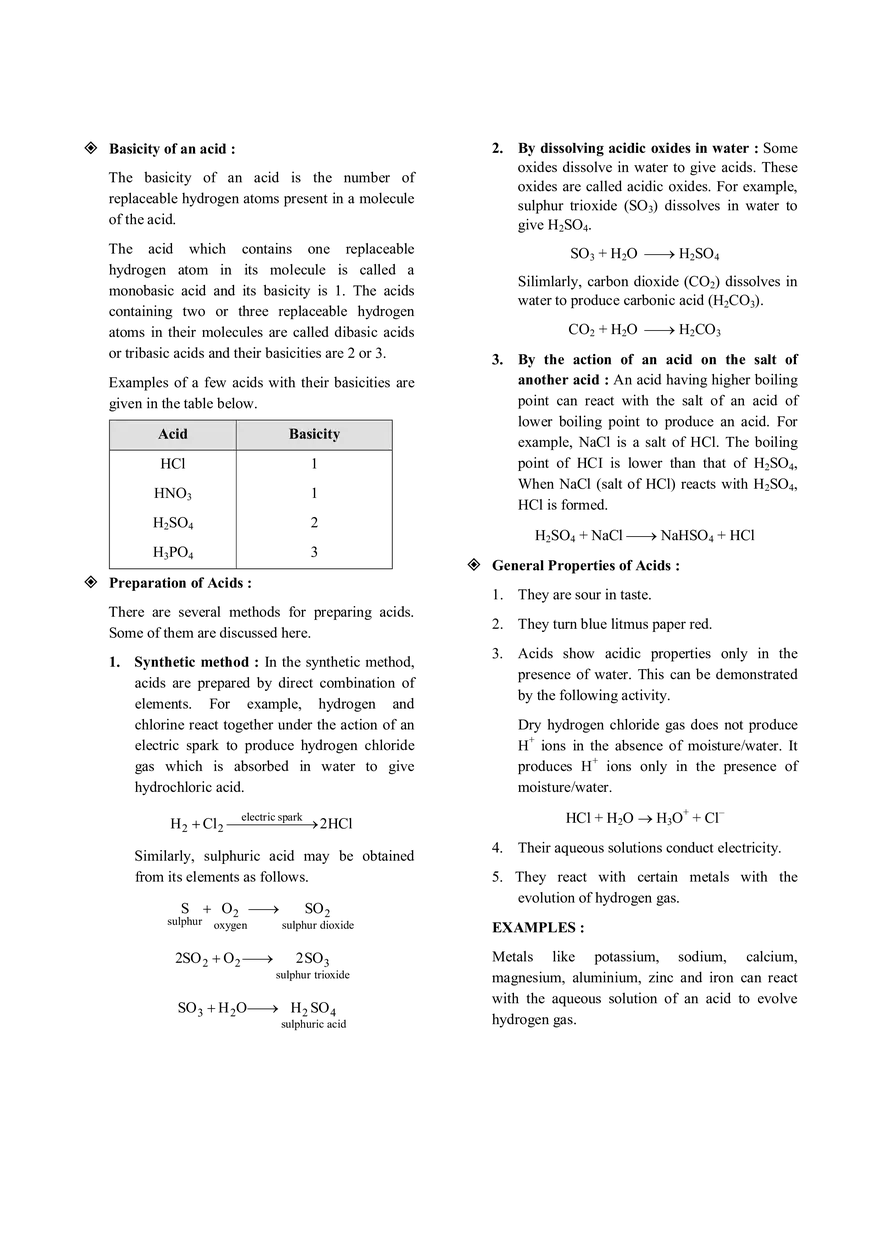 Acids, Bases and Salts  Notes - Page 8