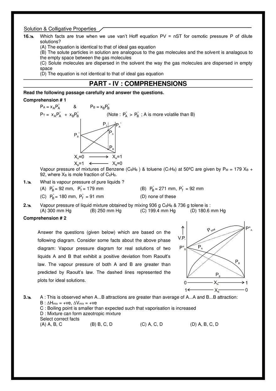 Solution & Colligative Properties Exercises - Page 6
