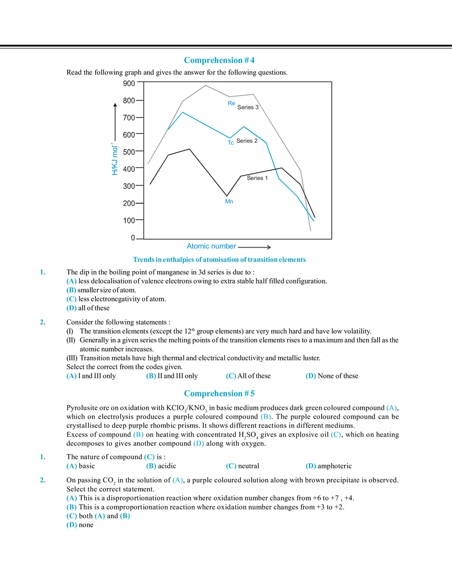Transition Elements Exercise # 3 - Page 4