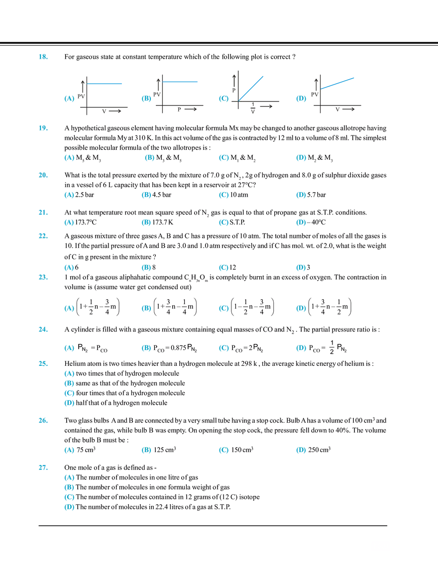 Gaseous State Exercise # 2 - Page 3
