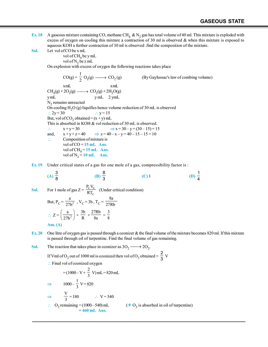 Gaseous State Solved Examples - Page 7