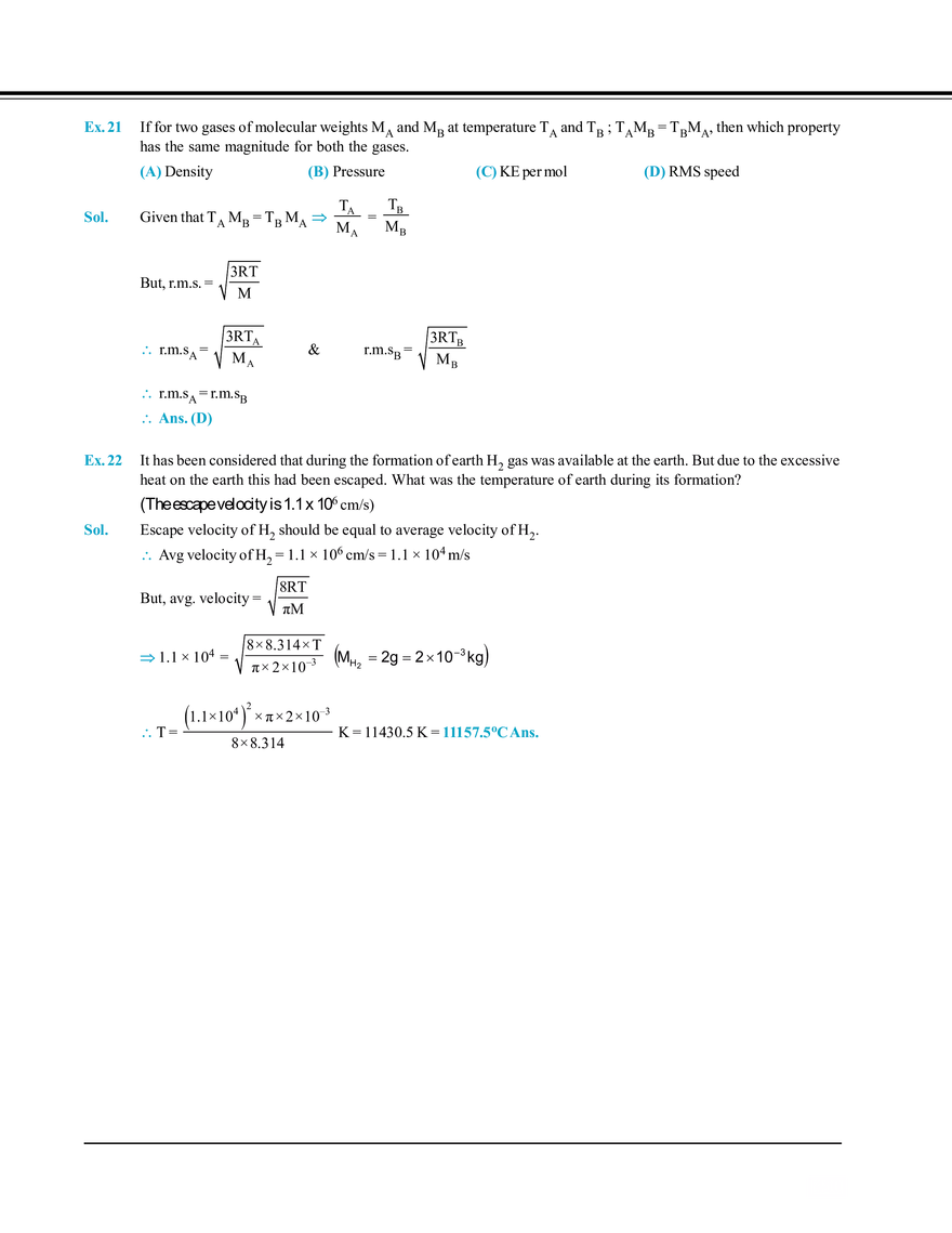 Gaseous State Solved Examples - Page 8