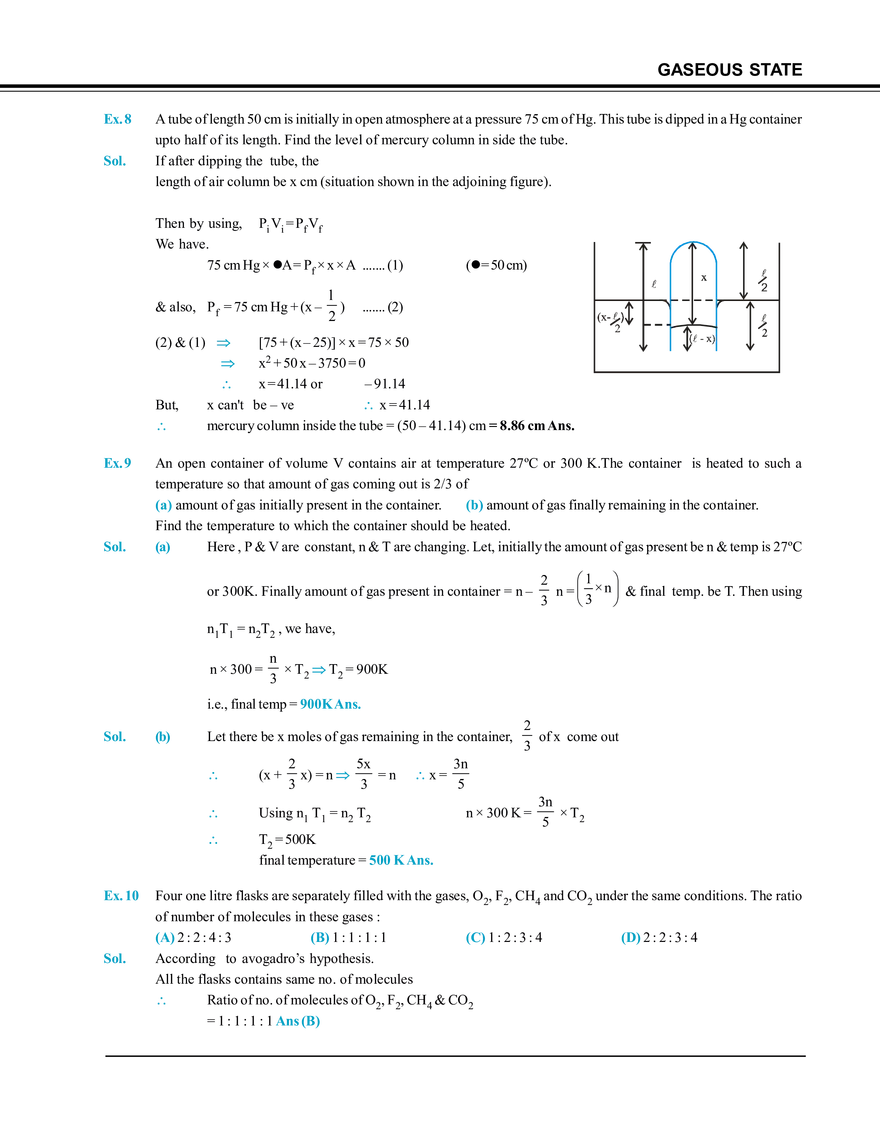 Gaseous State Solved Examples - Page 3