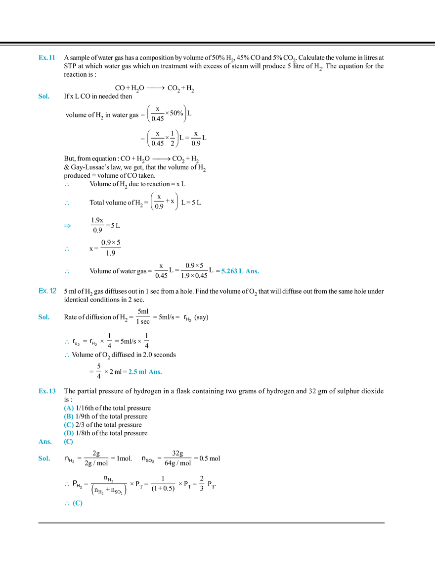 Gaseous State Solved Examples - Page 4