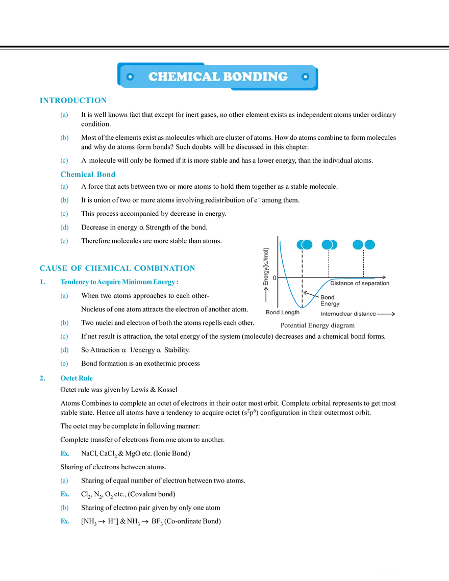 Chemical Bonding Notes - Page 1