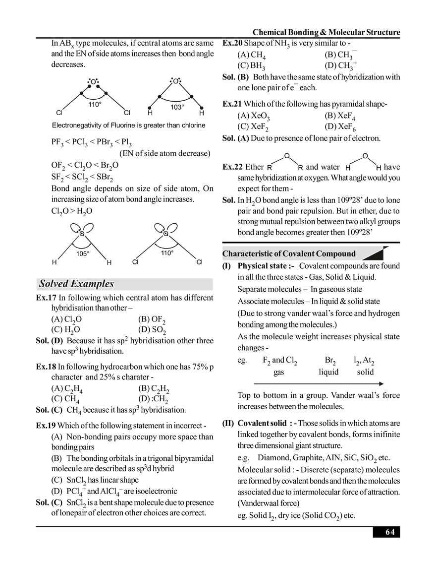 Chemical Bonding & Molecular Structure - Page 12