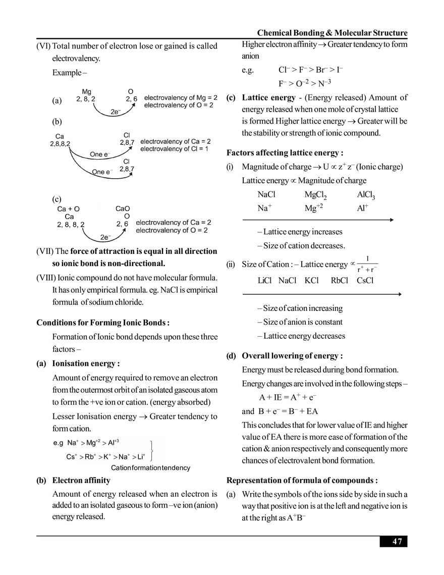 Chemical Bonding & Molecular Structure - Page 13