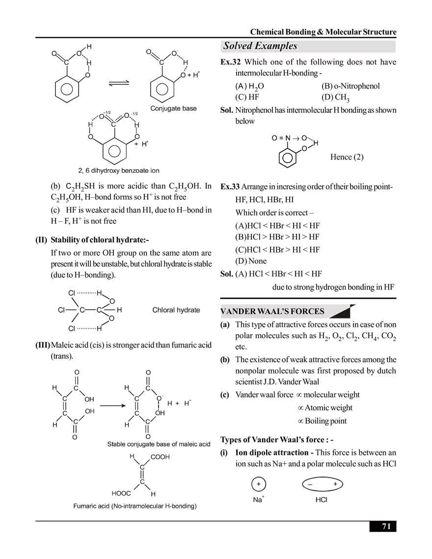 Chemical Bonding & Molecular Structure - Page 20