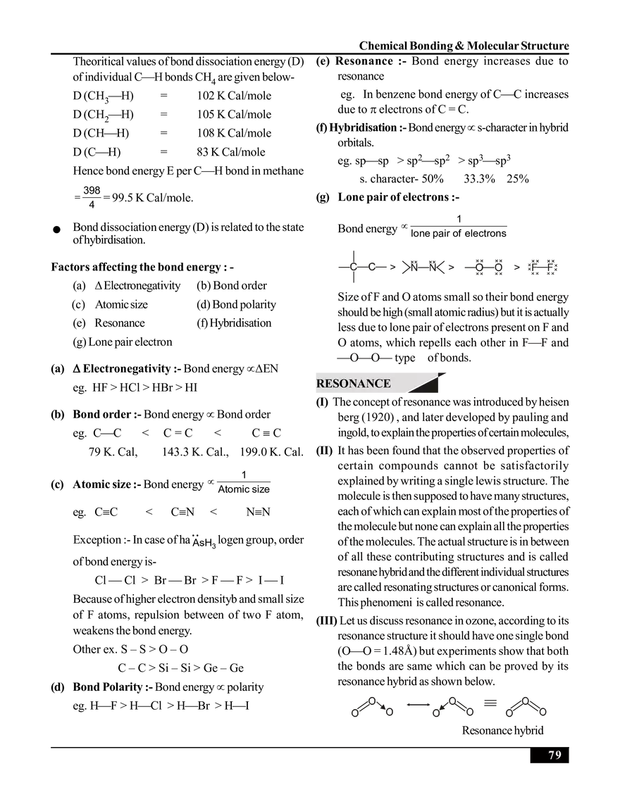 Chemical Bonding & Molecular Structure - Page 29