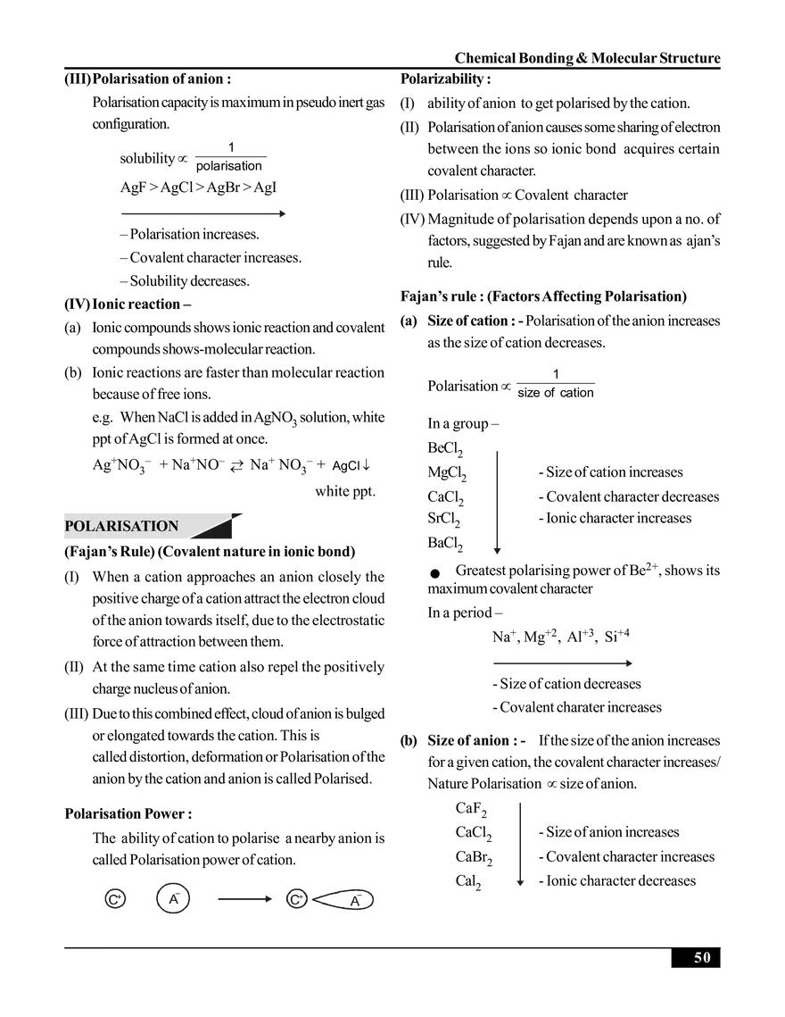 Chemical Bonding & Molecular Structure - Page 38